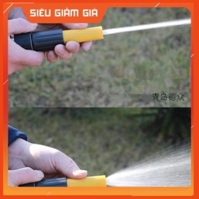 Bộ dây vòi xịt nước rửa xe, tưới cây đa năng, tăng áp 3 lần, loại 3m, 5m 206622-5 cút sập,nối vàng+ tặng đai