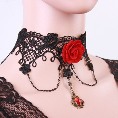 Vòng cổ choker rose King&Queen nổi bật dạ tiệc