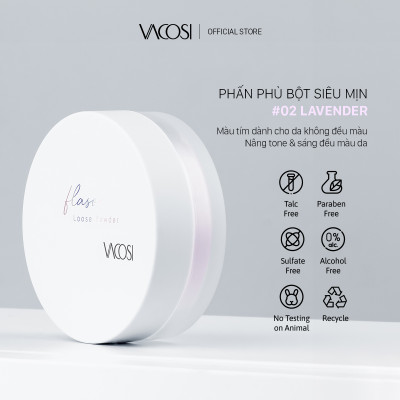 Phấn phủ bột siêu mịn VACOSI FLASO LOOSE POWDER - VP11