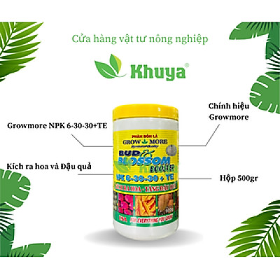 Phân bón lá Growmore NPK 6-30-30+TE 500gr KÍCH THÍCH RA HOA - TĂNG ĐẬU QUẢ