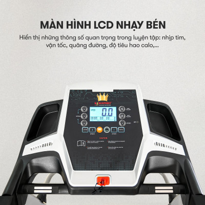 Máy chạy bộ KINGSPORT Kungfu đa năng, động cơ Kingtech hiệu suất 2.5 HP, khung sườn Kingtech Titan 2.0