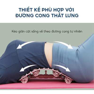 Khung nắn chỉnh cột sống lưng Ema loại cao cấp chịu tải 100kg - Giúp giảm đau mỏi, thư giãn cột sống vùng thắt lưng