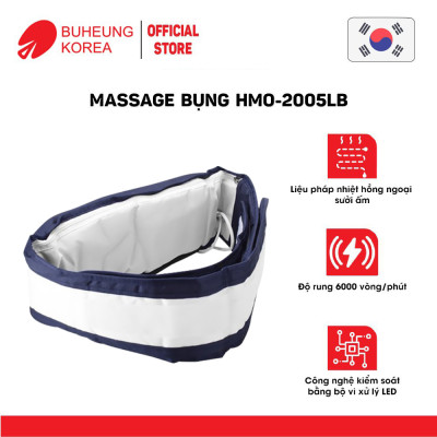 Massage bụng nhiệt hồng ngoại Buheung HMO-2005LB, độ rung 6000 vòng/phút, bảo hành chính hãng 12 tháng