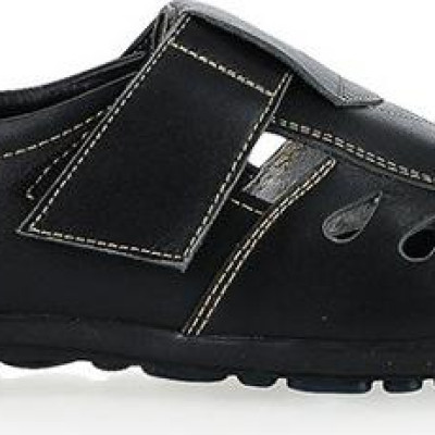 Giày rọ nam Huy Hoàng da bò màu đen HT7784