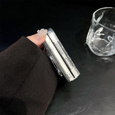 Ốp Lưng Cho Samsung Galaxy Z FLIp 7 / Z Flip 6 / Z Flip 5  Kim Tuyến Có Gương Soi - BUM STORE GALAXY CASE