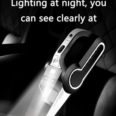 Máy Hút Bụi Đa Chức Năng 4 Trong 1 Cho Xe Hơi LY-8801 120W 12V Có Đồng Hồ Đo Áp Suất Cực Mạnh