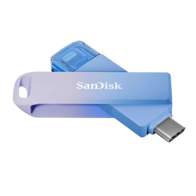 USB 128GB Sandisk 2 đầu USB Type-C + L.ightning  Phone Drive SDIXD0N-128G-GN6TP - Hàng chính hãng - Hàng chính hãng