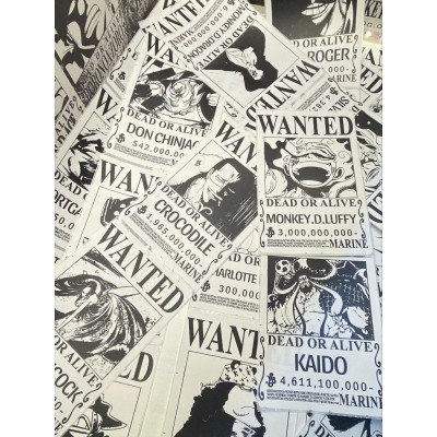 100 Poster Truy Nã One Piece KINGFIGURE Mô hình One Piece Cao Cấp, Figure Mô Hình Anmie One Piece Luffy