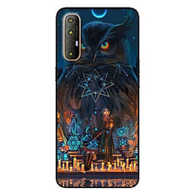 Ốp lưng dành cho Oppo Reno 3 Pro mẫu Cú Đen