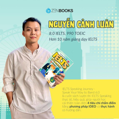 Sách - IELTS Speaking Journey: Lộ Trình Tự Học IELTS Speaking Từ Cơ Bản Đến Band 6.0 - Saigon Books
