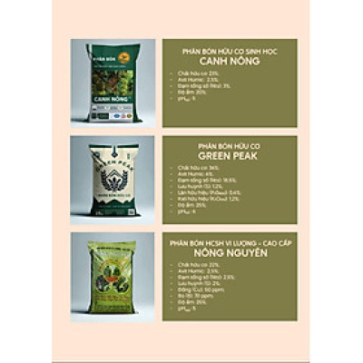 Phân bón hữu cơ sinh học Canh Nông