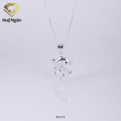 Dây chuyền bạc Ý 925 Huệ Ngân - Cá heo may mắn PP1275