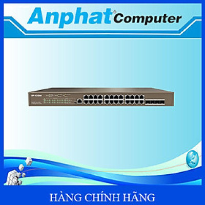 Switch 28 Cổng L3 Managed PoE IP-COM Tenda G5328P-24-410W – Hàng Chính Hãng