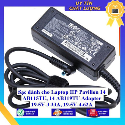 Sạc dùng cho Laptop HP Pavilion 14 AB115TU 14 AB119TU Adapter 19.5V-3.33A, 19.5V-4.62A - Hàng Nhập Khẩu New Seal