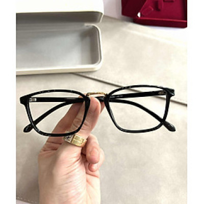 Kính gọng nhựa dẻo nam nữ hình chữ nhật chất liệu siêu bền, siêu nhẹ