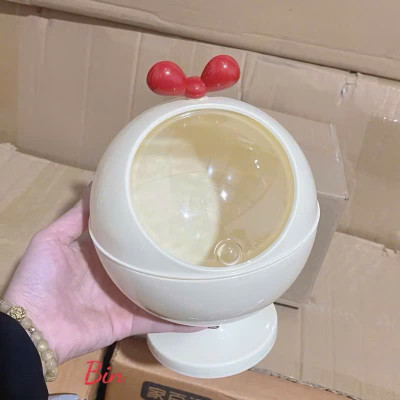 Hộp Đựng Phụ Kiện Để Bàn Nơ Đỏ Đa Năng - Decor Xinh Xắn Cho Không Gian - HÀNG CHÍNH HÃNG MINIIN