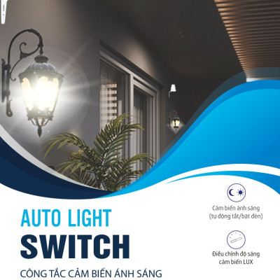 AUTOLIGHT - CÔNG TẮC CẢM BIẾN ÁNH SÁNG - Hàng Chính Hãng