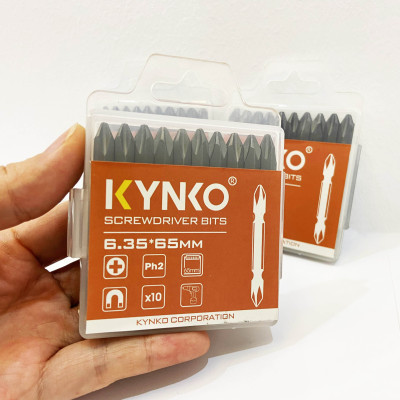 Mũi vít 2 đầu PH2 (không mạ) chiều dài 65mm CHÍNH HÃNG KYNKO MVKM2XPH2-065-V10