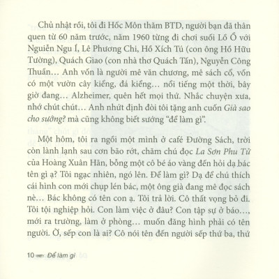 Để Làm Gì - Tạp Bút