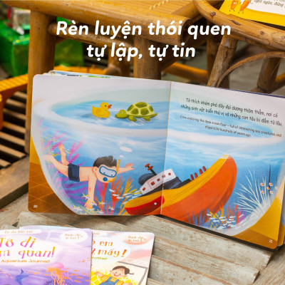 Combo 3 Cuốn Sách Kỹ Năng Cho Bé 1-2-3-6 Tuổi - Bộ Tớ Đã Lớn Rồi (Song Ngữ Anh Việt) - Truyện Tranh Cho Bé Tập Nói, Mầm Non