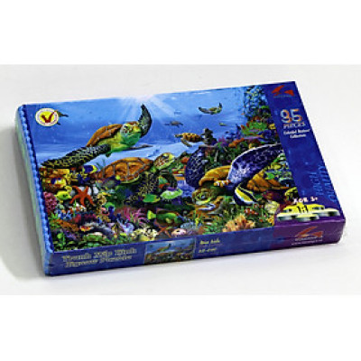 Tranh xếp hình Tia Sáng Jigsaw Puzzle 035 mảnh phát triển trí tuệ cho bé - Rùa Biển- MSP: 035-010