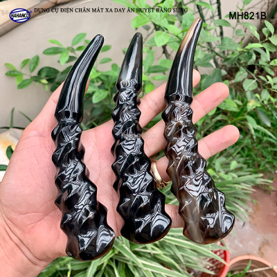 Dụng cụ điện chẩn khía đẹp mắt bằng sừng (MH821B) MÁT XA DAY ẤN HUYỆT GAN /MẬT, đả thông kinh mạch