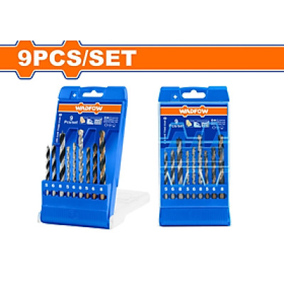 BỘ 9 MŨI KHOAN GỖ, XOẮN ỐC, BÊ TÔNG WTD6B01 WADFOW - HÀNG CHÍNH HÃNG