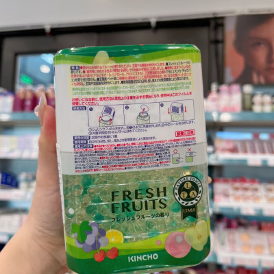 HỘP LÀM THƠM PHÒNG VÀ ĐUỔI MUỖI KINCHO DẠNG HẠT 250 NGÀY (HƯƠNG TRÁI CÂY)