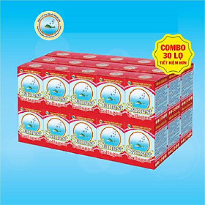 [Combo 30 lọ] Nước Yến sào Khánh Hòa Sanest Collagen đóng lọ 70ml - 770-21%