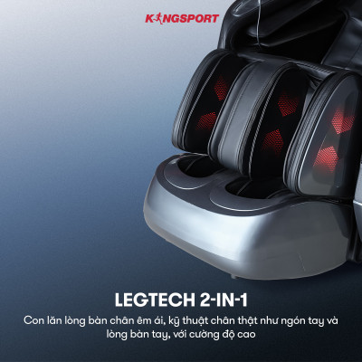 Ghế massage KINGSPORT Standard G15 công nghệ mới Kingtech Touch Pro, massage kéo giãn toàn thân