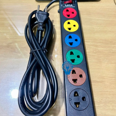 Ổ Cắm Kéo Dài 6S LIOA 6S3 (Dây 3m)