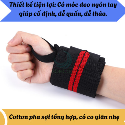 Bộ 2 Dây Quấn Cổ Tay Tập Gym Chống Trượt- Dây Hỗ Trợ Cổ Tay Khi Tập Tạ – Tập Lưng 2 Dây- Set 2 Đai Quấn Cổ Tay Chống Mỏi Khi Tập Thể Hình- Dây Quấn Tay Gym Tăng Lực Kéo – Bảo Vệ Cổ Tay 2 Cái– Co Giãn, Chống Trượt