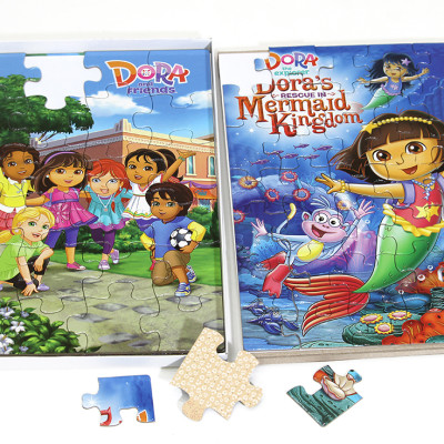 Xếp hình A4 (4 trong 1) Dora the explorer