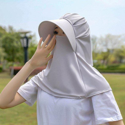 Mũ chống nắng nữ ninja che kín mặt cổ có chìa rộng thoáng mát liền khẩu trang