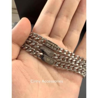 [Khắc tên] [Ghi Chú] Lắc tay nam nữ Khắc Tên theo yêu cầu, Vòng tay đôi lắc ngắn Shop làm quà