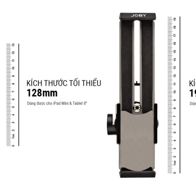 Đế kẹp máy tính bảng trên chân máy ảnh hiệu Joby - GripTight Mount PRO - JB01468-BWW - Hàng chính hãng