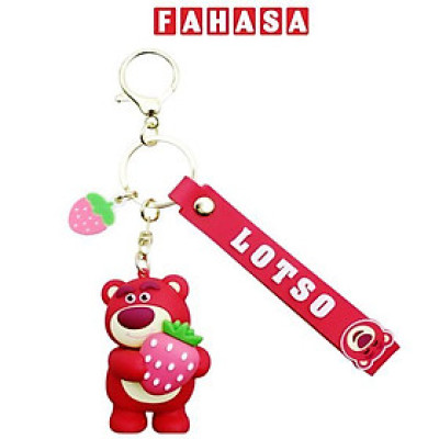 Móc Khóa Hình Gấu Dâu Lotso - Ôm Dâu - Goldlok STC119022/A