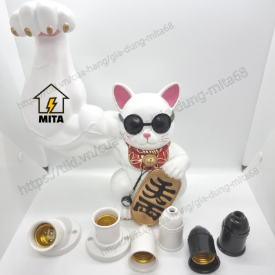 Đui Đèn Xoáy E27 LiOA - Đui Treo, Gắn Tường Chếch 45, 90 độ