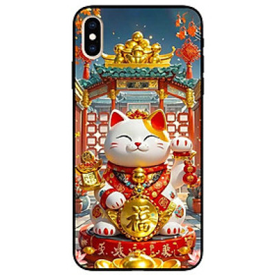 Ốp lưng dành cho Iphone X - Xs - Xs Max - XR - 11 - 11 Pro Max - Mèo Thần Tài Đẹp - Hàng Chính Hãng