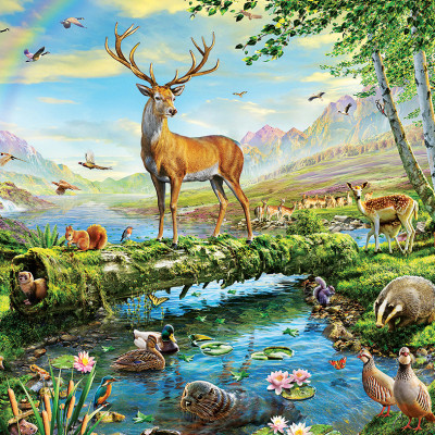 Bộ Tranh Xếp Hình Minh Châu 330 Mảnh – Sau Cơn Mưa (Kích Thước 30x44cm)