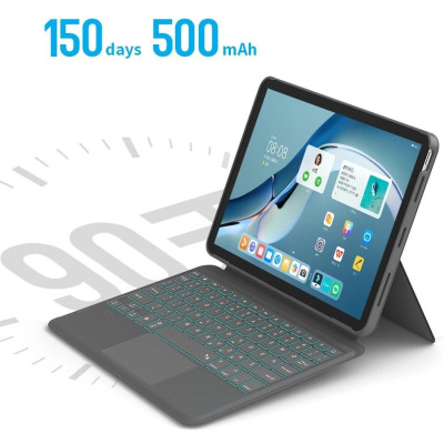 Bao da bàn phím WIWU Combo Touch Keyboard cho iPad A16 Gen 11 2025 , Gen 7/8/9 10.2inch , Gen 10 - Hàng chính hãng