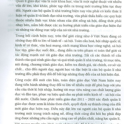 Quản Lí Và Lãnh Đạo Nhà Trường