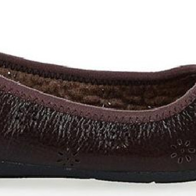 Giày nữ hoa văn Huy Hoàng da bò màu nâu đất HT7949