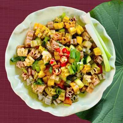 Nui Ngũ Sắc Hữu Cơ Rau Củ Hình Hoa Sen Giảm Cân Ăn Kiêng