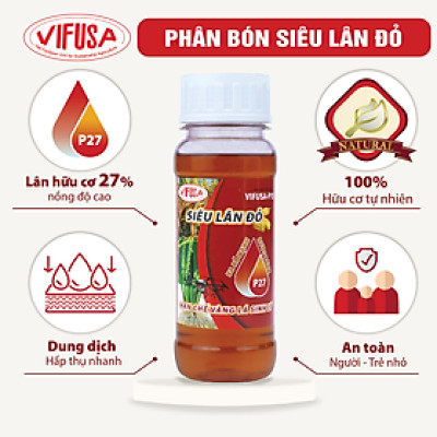 VIFUSA-P15 - Phân bón Siêu lân đỏ chai 250ml