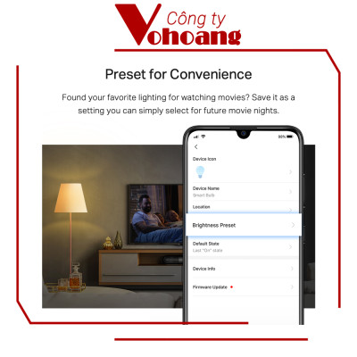 Bóng Đèn Wifi Thông Minh TP-Link Tapo L510E Điều Chỉnh Ánh Sáng - Hàng Chính Hãng