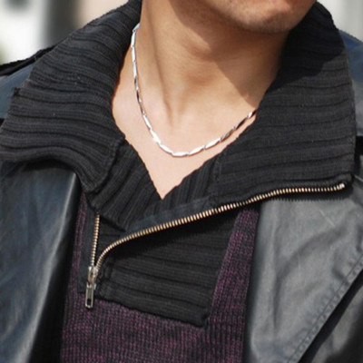 Dây chuyền nam titan cao cấp sang trọng inox thép không gỉ hỏa tiển trơn trangsucpt cỡ 3mm PTDCNA13