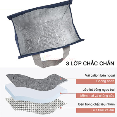 Túi đựng hộp cơm BONBOX BLB30 - Hàng chính hãng