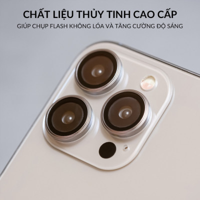 Bộ miếng dán kính cường lực bảo vệ Camera cho iPhone 16 / 16 Plus / 16 Pro / 16 Pro Max hiệu HOTCASE Kuzoom Lens mang lại khả năng chụp hình sắc nét full HD (độ cứng 9H, tặng kèm khung tự dán) - Hàng nhập khẩu