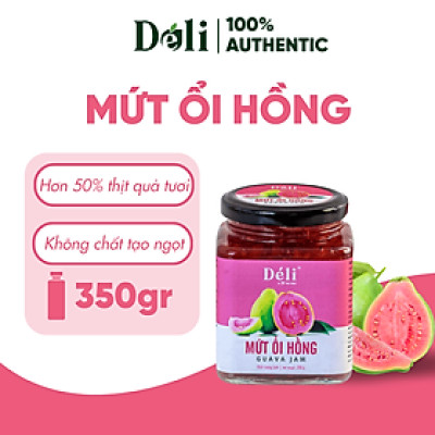 Mứt ổi hồng pha chế Déli - hủ 350ml